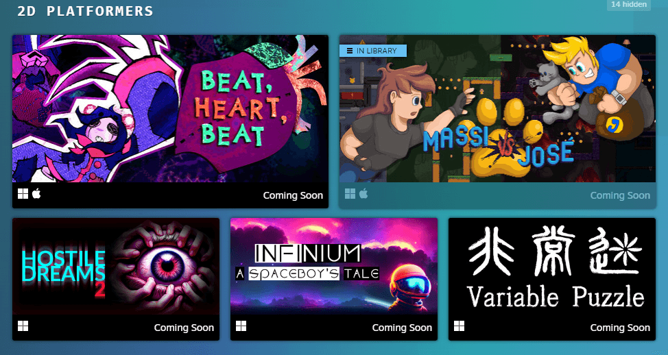 Our game along with the others 👀.